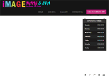 Tablet Screenshot of imagenailsandspa.com